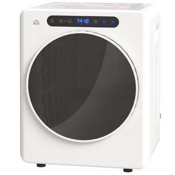 Compacte wasdroger 4 kg, 6 programma's | Kleur: Wit | Afmetingen: 49x43x61 cm