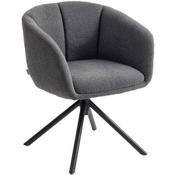 Draaibare fauteuil - Grijze gestoffeerde stoel | Kleur: Grijs