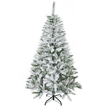 Kunstkerstboom met sneeuw 150 cm - Groen/Wit | Kleur: Groen/Wit | Afmetingen: 85x85x150 cm