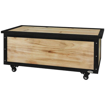 Opbergbox voor buiten 121 liter | Kleur: Natuurlijk hout | Afmetingen: 50x100x43 cm