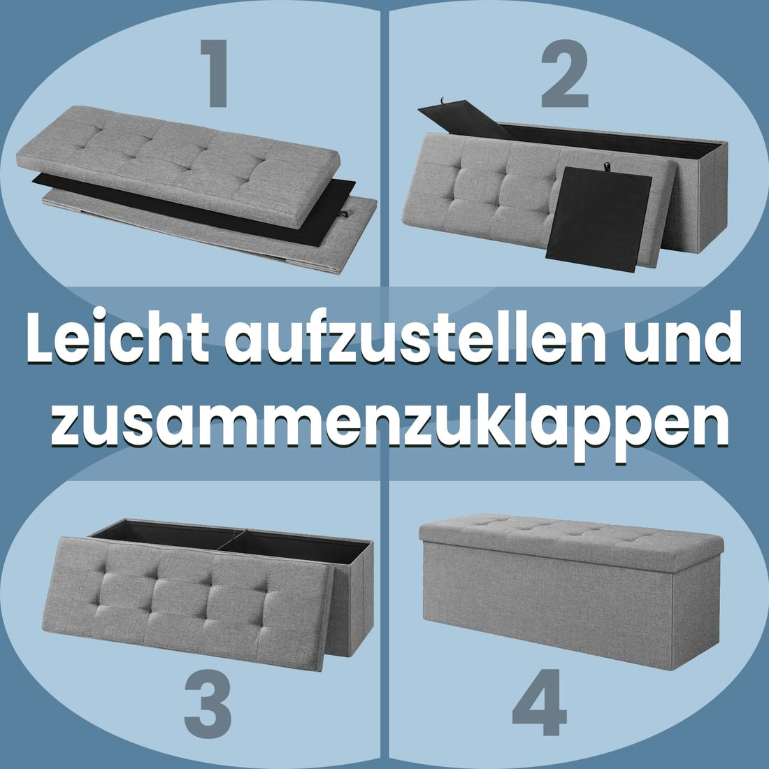 Opbergbank met zitplaats - schoenenbank - multifunctioneel - 110 x 38 x 38 cm
