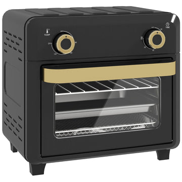 Minioven Airfryer 10L | Kleur: Zwart en goud | Afmetingen: 27,2x32x29,8 cm