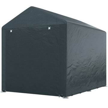 Tuinschuur voor fietsen en tuingereedschap | Kleur: Grijs | Afmetingen: 160x218x172 cm