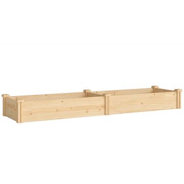 Houten hoogbed met scheidingswand | Kleur: Natuurlijk hout | Afmetingen: 66x235x26 cm