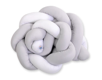 Flätad knutskydd - spjälsängsskydd - optimalt skydd och luftcirkulation, bomull