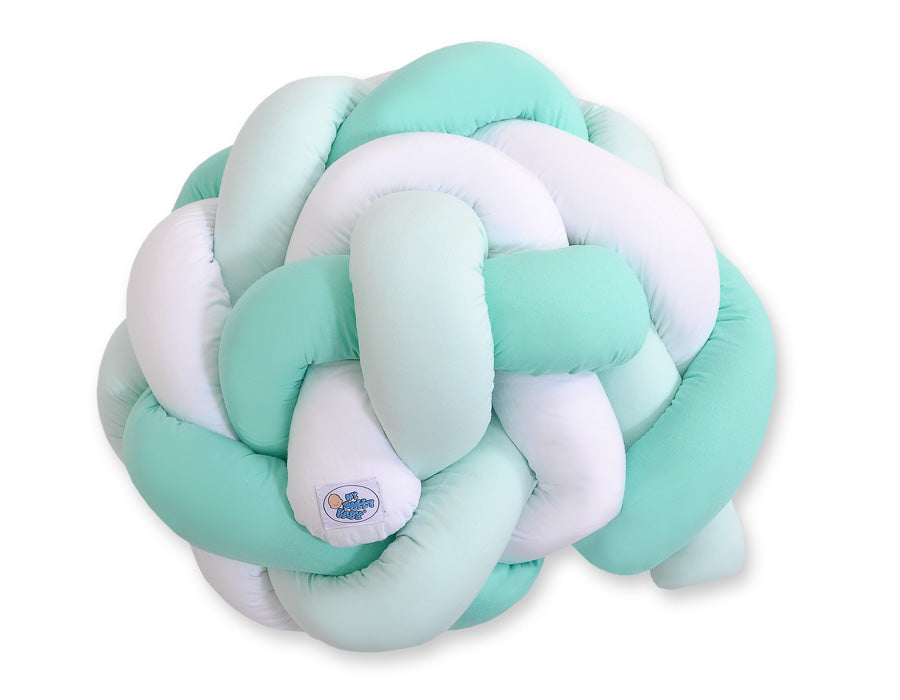 Knutskydd till spjälsäng - flätad sänggrind - extra mjuk bomull, skyddar mot klämskador