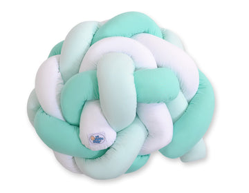 Knutskydd till spjälsäng - flätad sänggrind - extra mjuk bomull, skyddar mot klämskador