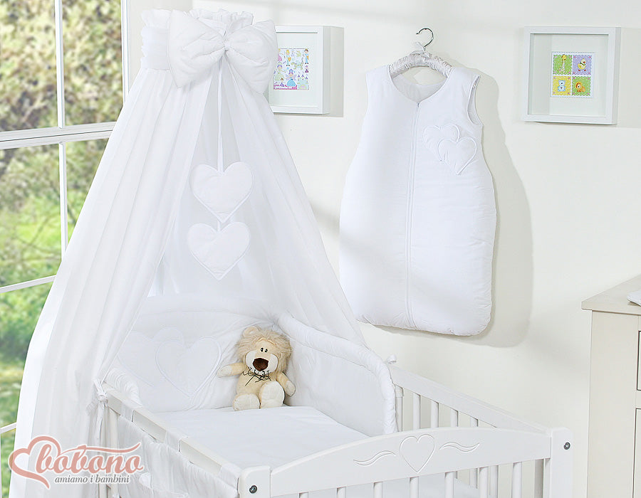 Tygbaldakin, hängande gardin, skyddar mot ljus och drag - mysig atmosfär för spjälsängen