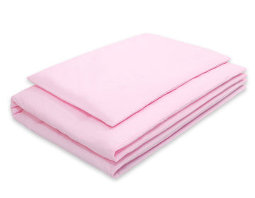 2-delige bedtextielset - roze dekbedovertrek - huidvriendelijk katoen voor ledikant