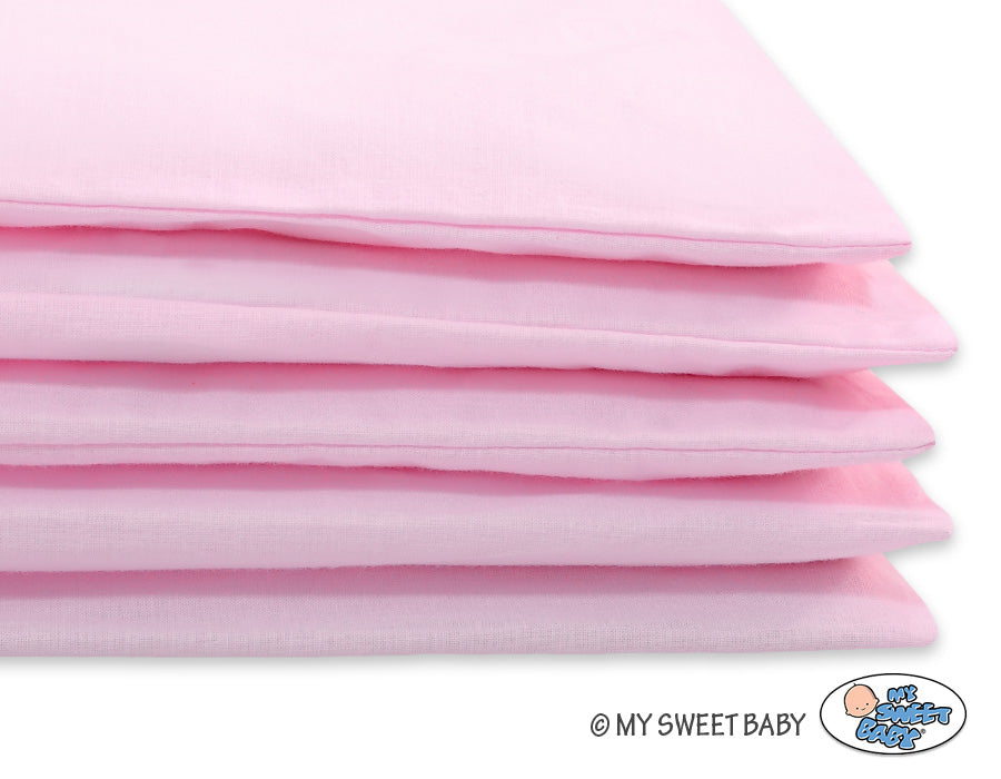 2-delige bedtextielset - roze dekbedovertrek - huidvriendelijk katoen voor ledikant