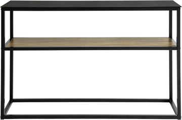 2-laags consoletafel - haltafel - woonkamertafel - banktafel - bijzettafel - bijzettafel met glazen blad