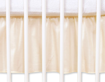 Staubschutzrüsche für Kinderbett – Abdeckrüsche – saubere Verarbeitung und Stoff aus 100 % Baumwolle