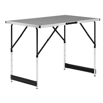 In hoogte verstelbare klaptafel voor tuin en camping | 60x100x73/80/86,5/94 cm
