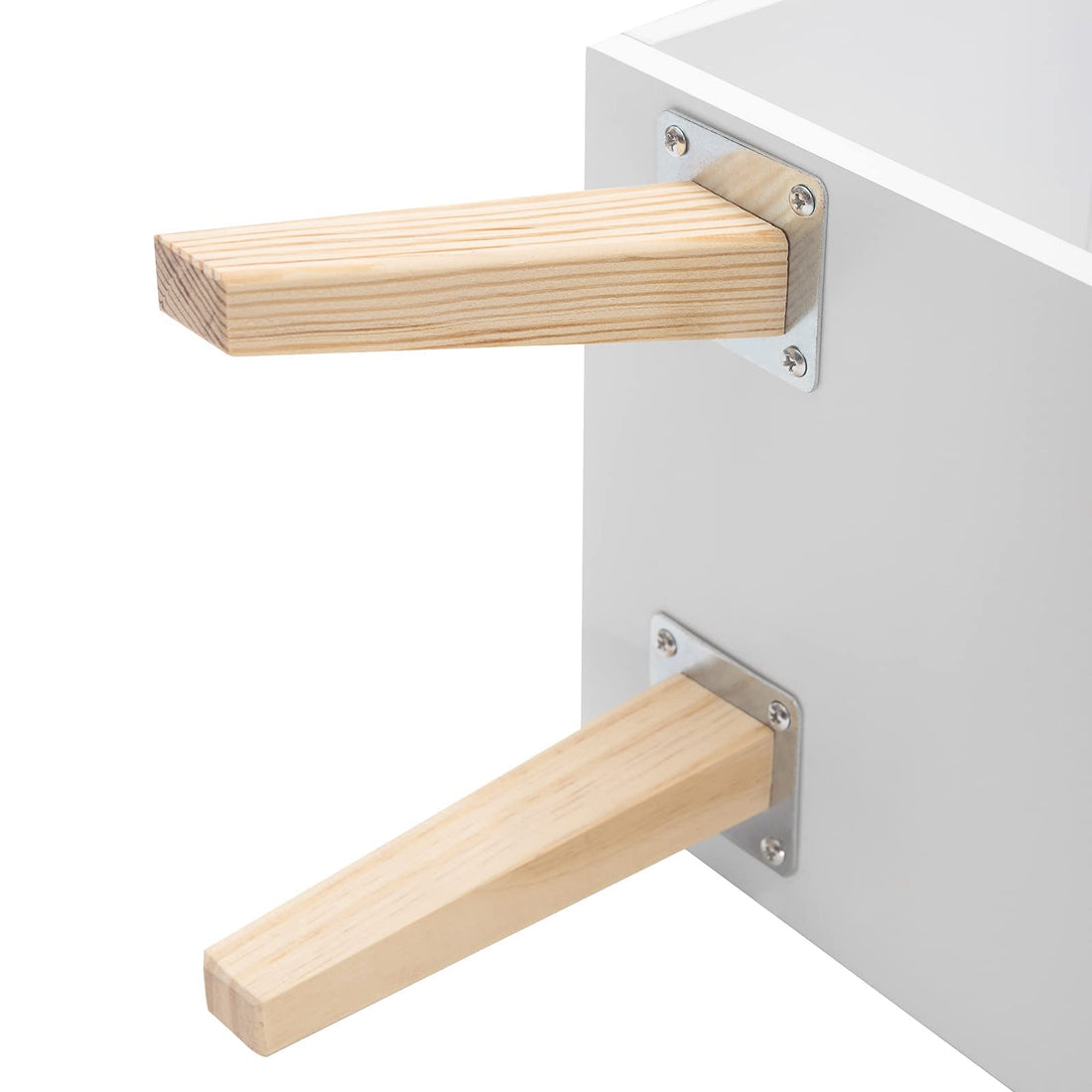Bokhylla för barn i husform med 5 hyllplan | Vit | 80x24x116 cm