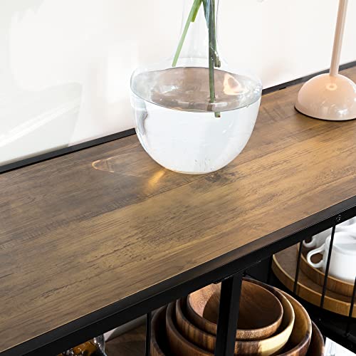 Industriële stijl Keuken Eetkamer Opbergplank Dressoir Bijzettafel Bijzettafel Wijnrek