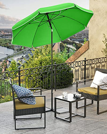 Parasol - Tuinparasol - Opvouwbare tuinparasol - Buitenzonwering - Groene parasol