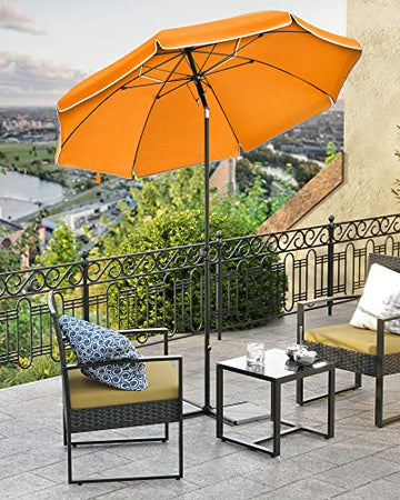 Parasol - Opvouwbare tuinparasol - Buitenparasol - Oranje