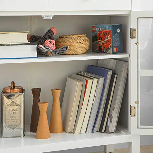 Witte Dressoir Opbergkast Kast 2 Laden 2 Deuren