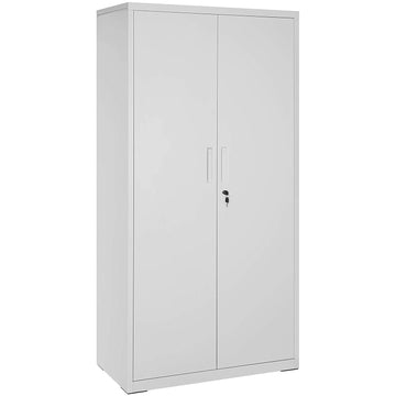 Archiefkast - Kantoorkast - Opbergkast - 5 planken - Staal - Grijs