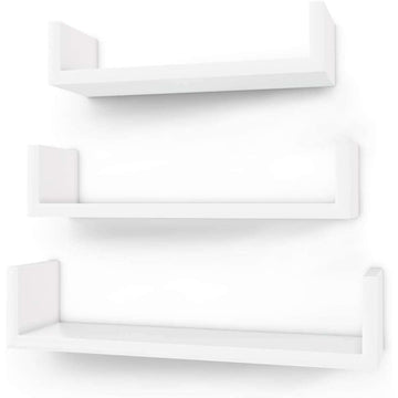 Wandplankenset van 3 - Kubusplanken - Wandplanken - Wit