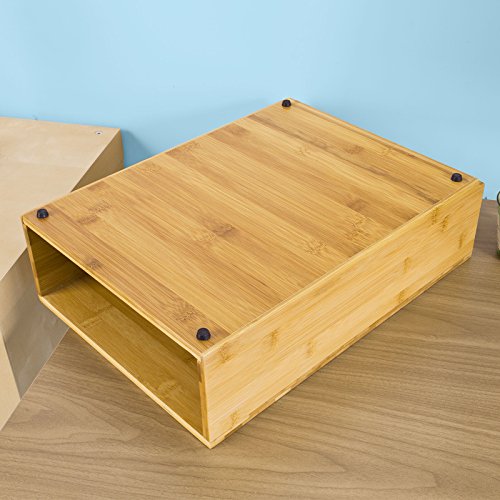 Koffiezetapparaat Stand & Koffiepad Capsule Theezakjes Lade Box Houder Kast-Bamboe