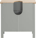 Ondergootsteenkast Badkamer - Wastafelmeubel - Badkameropbergkast met dubbele deuren - B60 x D30 x H60cm