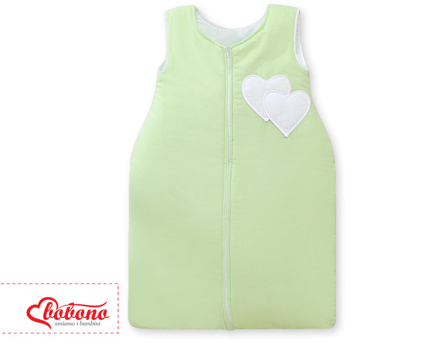 Hängande hjärtformad blöjväska - mjuk sovsäck - 3 lager av varm komfort