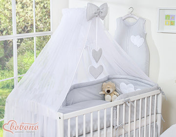 Stort myggnät för babysäng - myggnät - skyddar mot insekter och är dekorativt