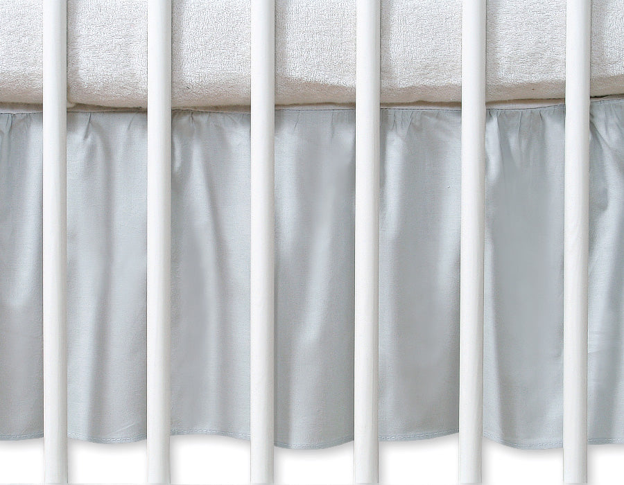 Spjälsängskappa med dustvolang - sängkappa - 100 % bomull, maskeringstyg för spjälsäng 120x60 cm