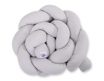 Spjälsängsskydd - flätad skyddsskydd - 100 % bomull, andningsbar och skyddande