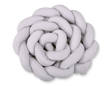 Knutskydd XXL - flätad spjälskydd - optimalt skydd - bomull - grå