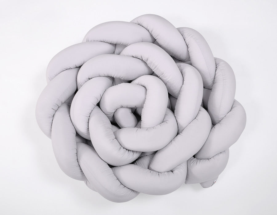 Knutskydd XXL - flätad spjälskydd - optimalt skydd - bomull - grå