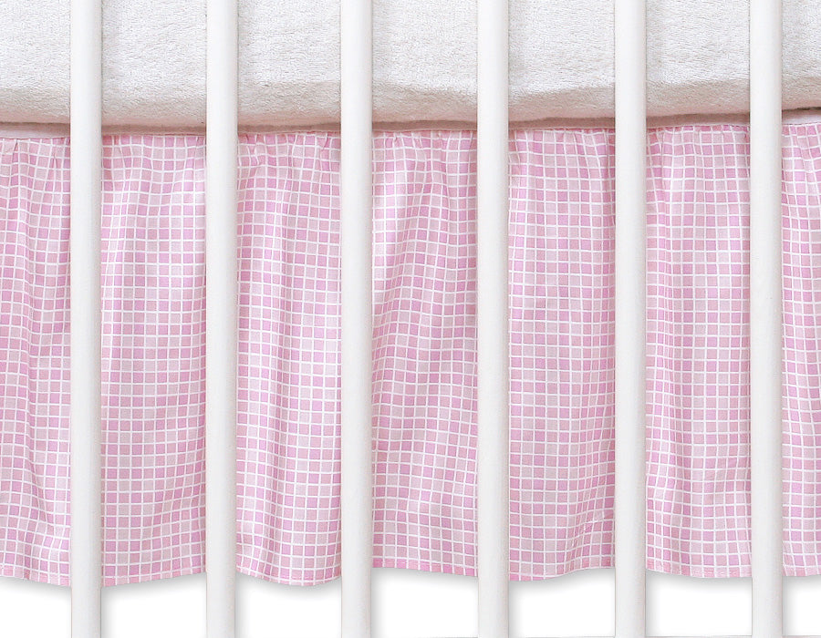 Babysäng med dammvolang - Sängkappa - 100 % bomull för en snygg finish Babysäng 120x60 cm