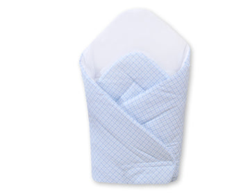 Baby nest, babynestje, veilig en comfortabel voor pasgeborenen - Basic blauw geruit