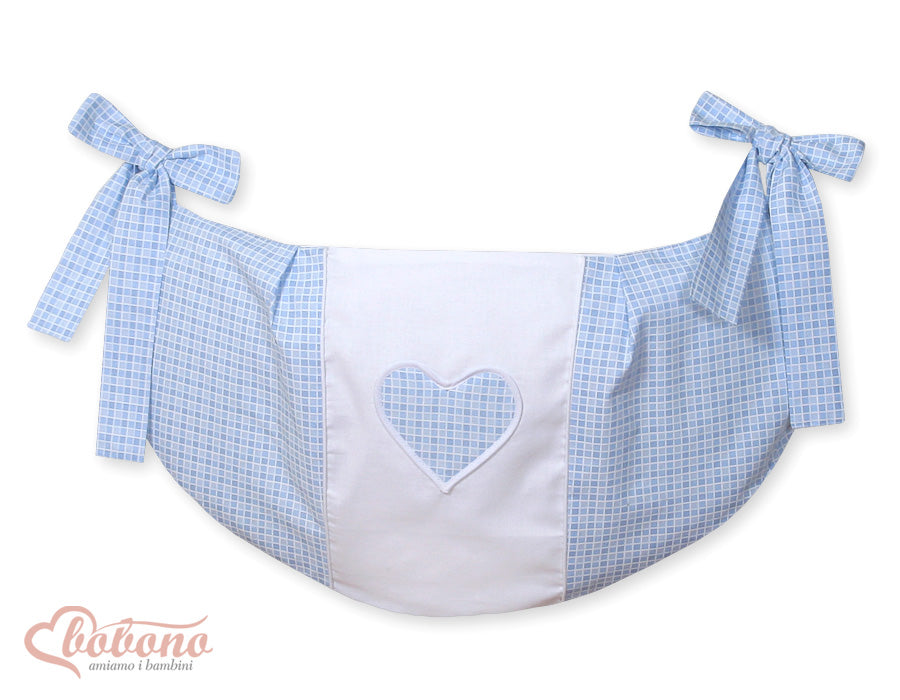 Leksakspåse med hänge - Förvaringspåse - Stor storlek 60x30 cm, maskintvättbar