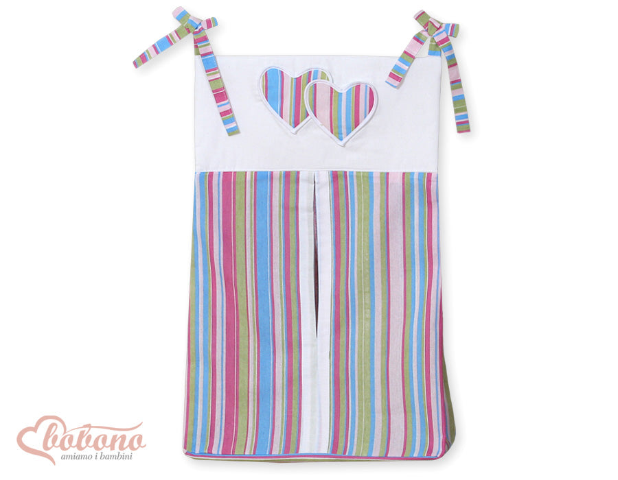 Hängande hjärtan blöjfodral - Babyorganisatör - Lätt att fästa och tvättbar