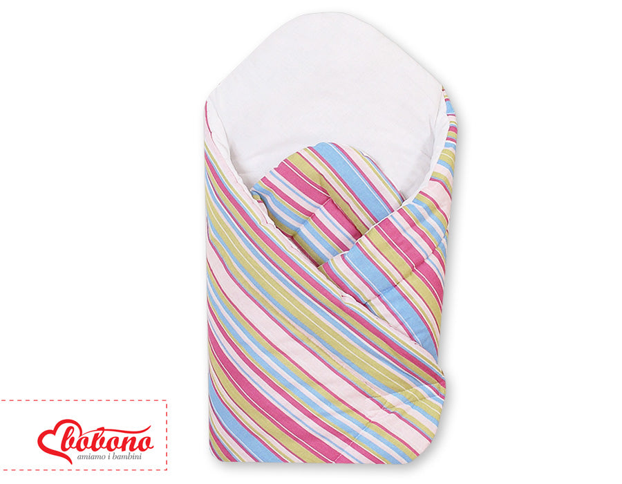 Baby nest, baby bedje, extra stevigheid en comfortabele ondersteuning - Basic Lilac Stripes