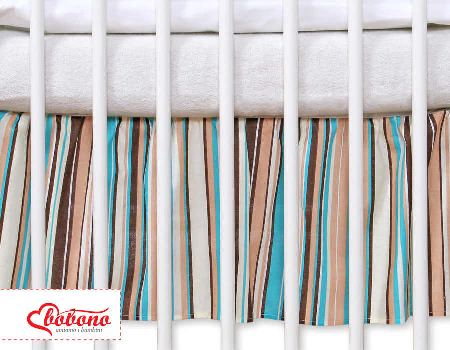 Dammvolang för spjälsäng - maskeringsvolang - 100 % bomullsfinish