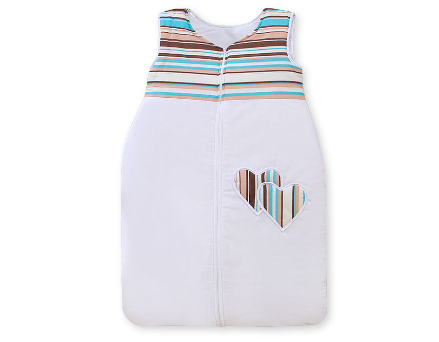 Hängande hjärtan sovsäck - bomullsfilt - varm, mjuk och slitstark komfort