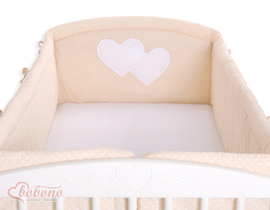 Universele Bumper XXL - bedomranding - extra veiligheid & comfort - Hanging Hearts design