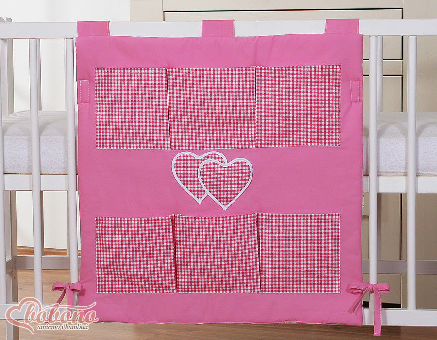 Hängande spjälsängsorganisatör - Förvaringsfack - 6 fack för organiserade babysaker