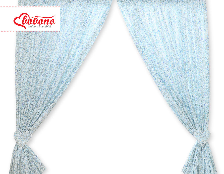 Gardiner till babyrummet - barngardiner - 100 % bomull, lätta att tvätta, set om 2