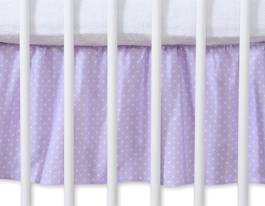 Bedomrander - maskerende volant - 100% katoen - decoratief en netjes - 140x70 cm - babybedje