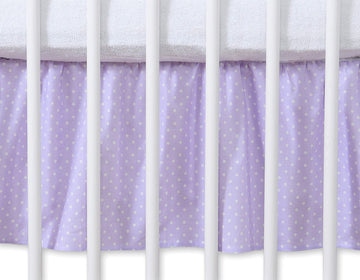 Bedomrander - maskerende volant - 100% katoen - decoratief en netjes - 140x70 cm - babybedje