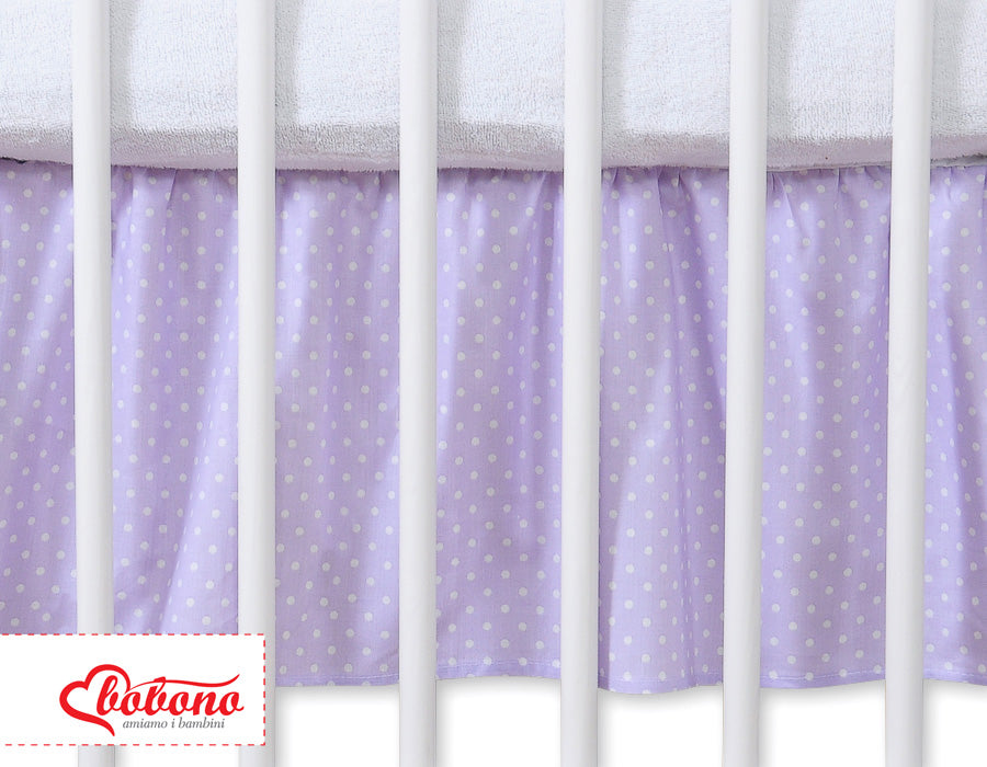 Bedomrander - maskerende volant - 100% katoen - decoratief en netjes - 140x70 cm - babybedje