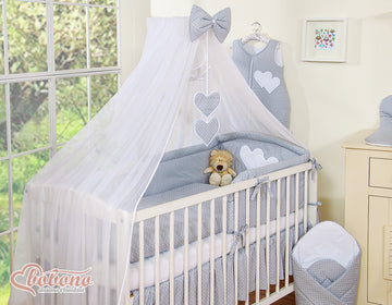 Groot muskietennet babybedje - klamboe - ademend chiffon, volledige bescherming, decoratief