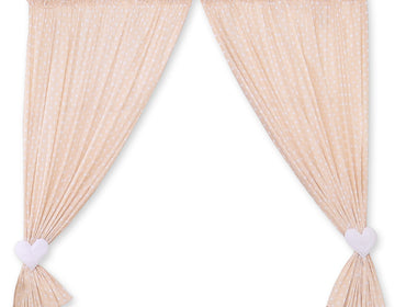 Set med 2 gardiner - barngardiner - tvättbar bomull för ett mysigt barnrum