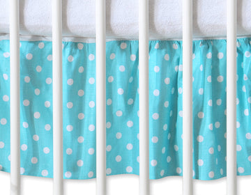 Bedomrander met ruches - babybeddekoratie - bedlade netjes afdekken, 120x60 cm katoen