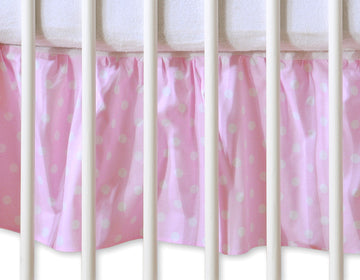 Bedrok voor babybedje - bedomranding - maskerende volant, 100% katoen, decoratief en functioneel