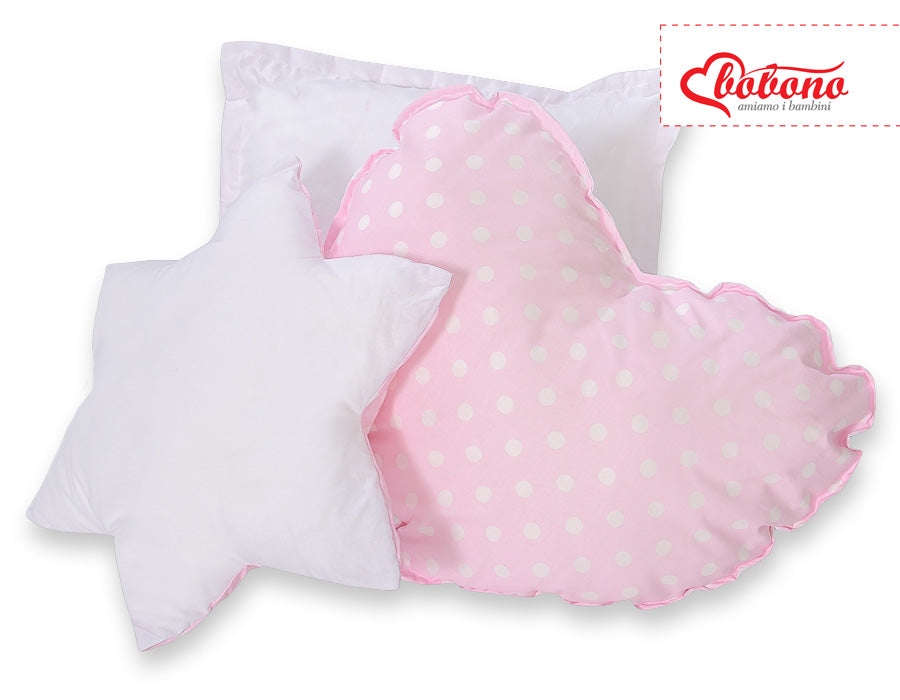 Set med 3 kuddar - dekorativa kuddar - extra mjuka och luftiga för barnrumsinredning